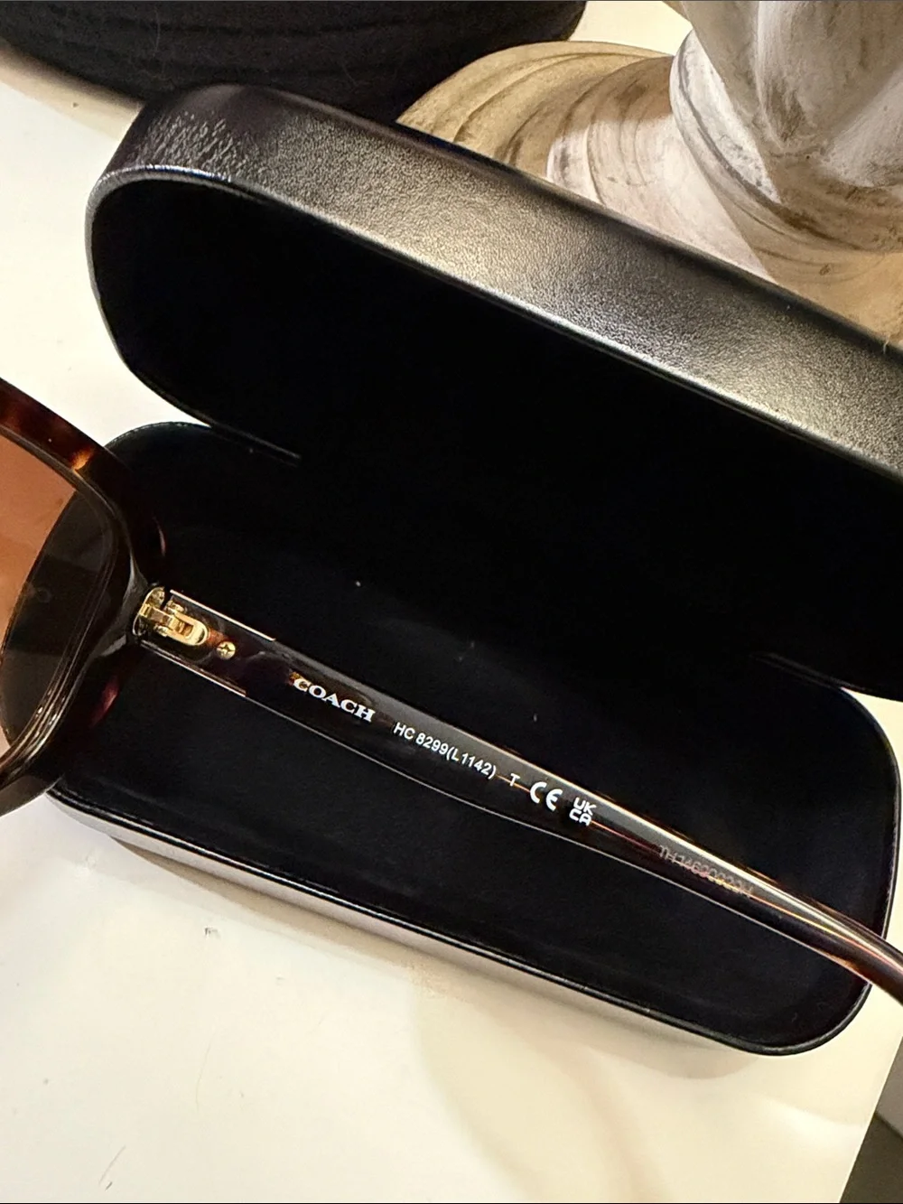 Coach Black Logo Eyewear Case